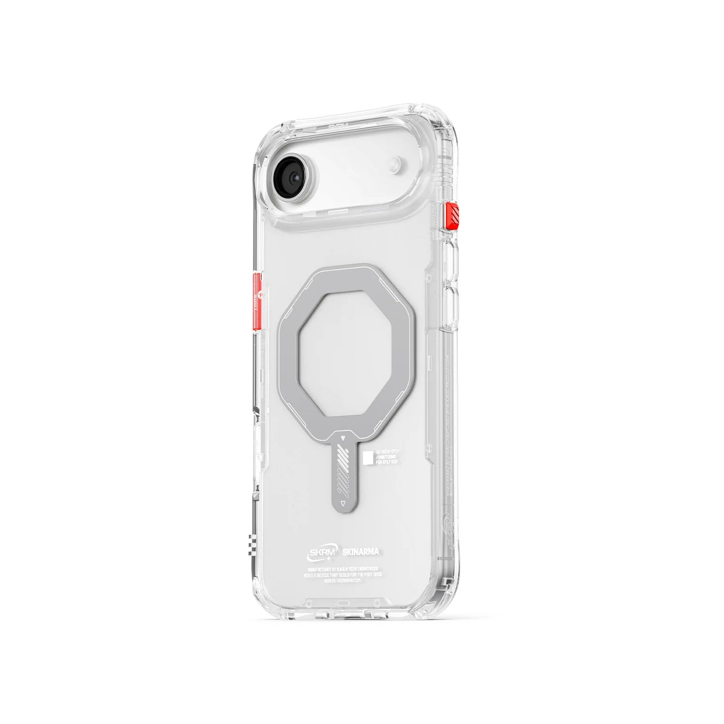 iPhone 17 Air Uyumlu Kılıf Mag-Şarj Özellikli Şeffaf Airbag Tasarımlı Skinarma Saido Kapak