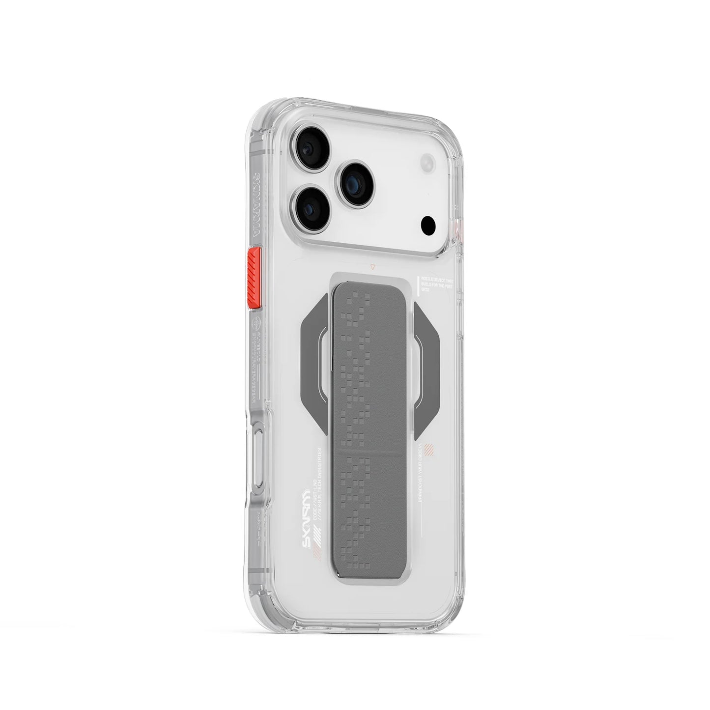 iPhone 17 Pro Uyumlu Kılıf Mag-Şarj Özellikli Airbag Tasarımlı Standlı Skinarma Haxa Kapak