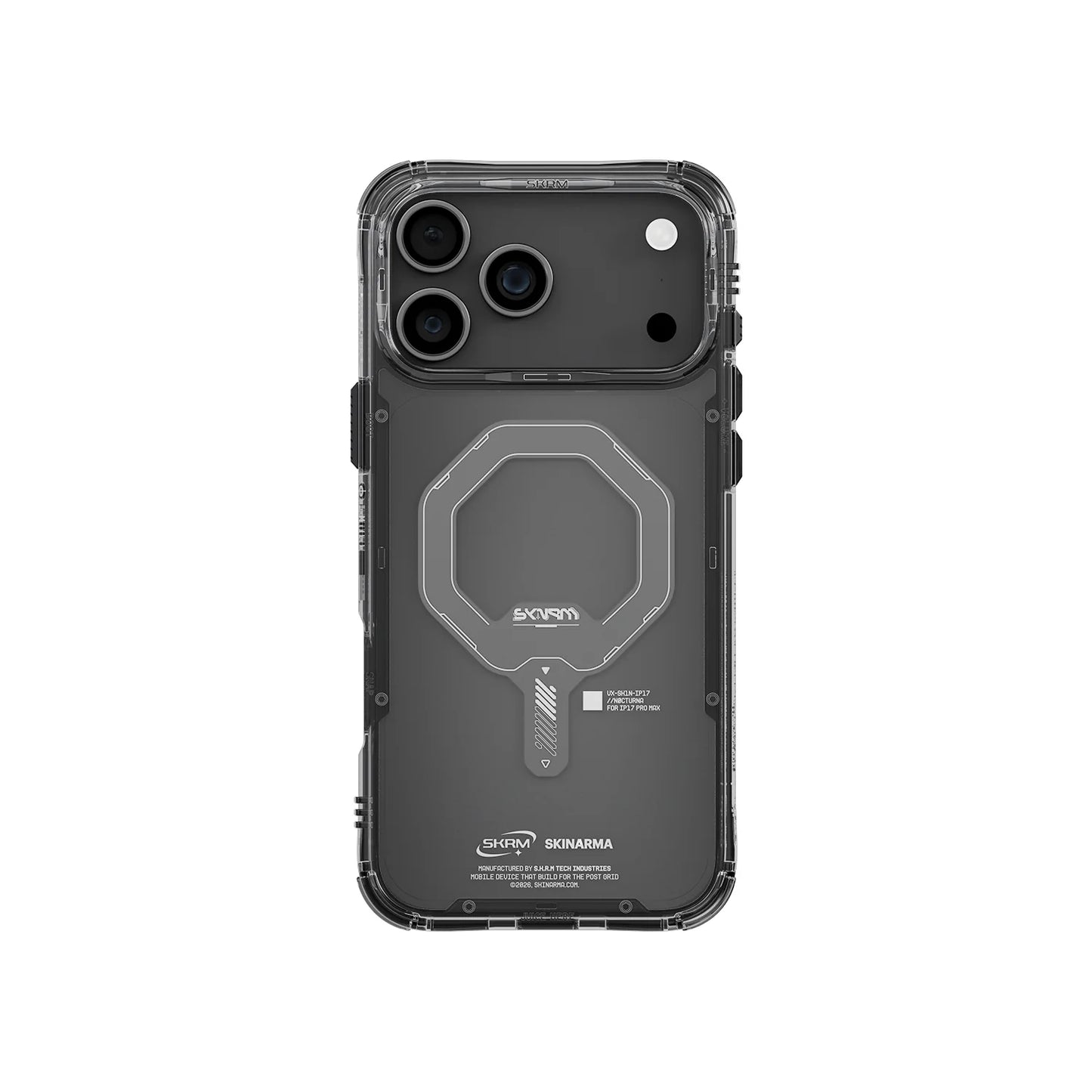 iPhone 17 Pro Max Uyumlu Kılıf Mag-Şarj Özellikli Şeffaf Airbag Tasarımlı Skinarma Saido Kapak