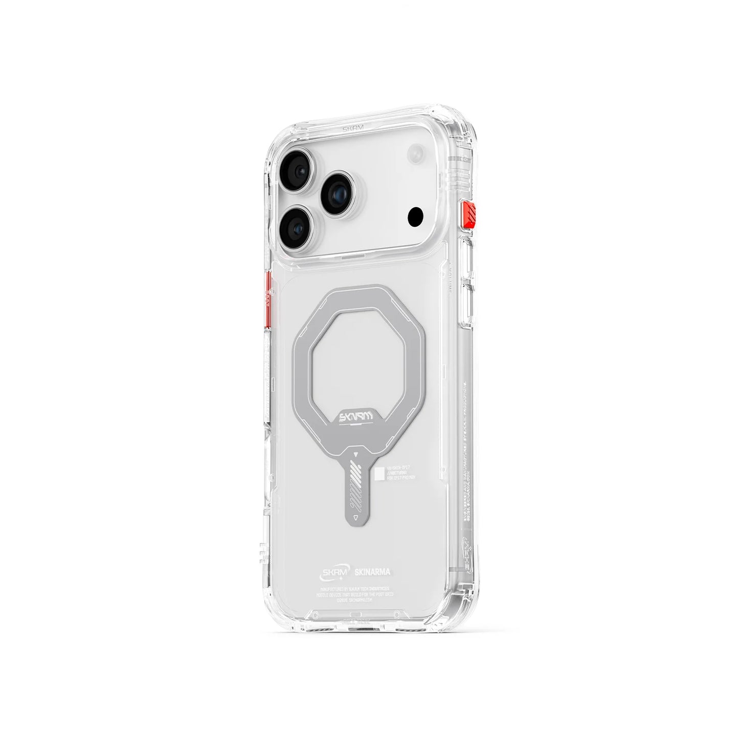 iPhone 17 Pro Max Uyumlu Kılıf Mag-Şarj Özellikli Şeffaf Airbag Tasarımlı Skinarma Saido Kapak