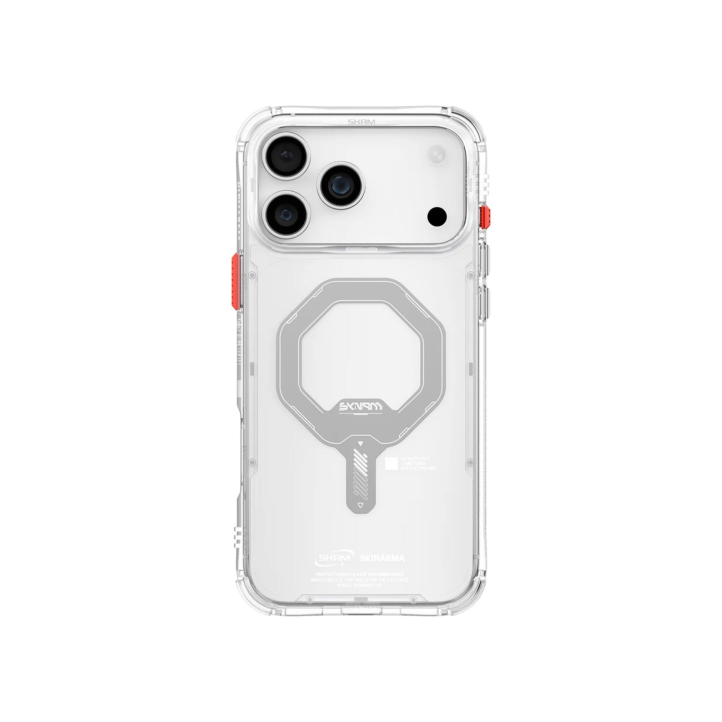 iPhone 17 Pro Max Uyumlu Kılıf Mag-Şarj Özellikli Şeffaf Airbag Tasarımlı Skinarma Saido Kapak