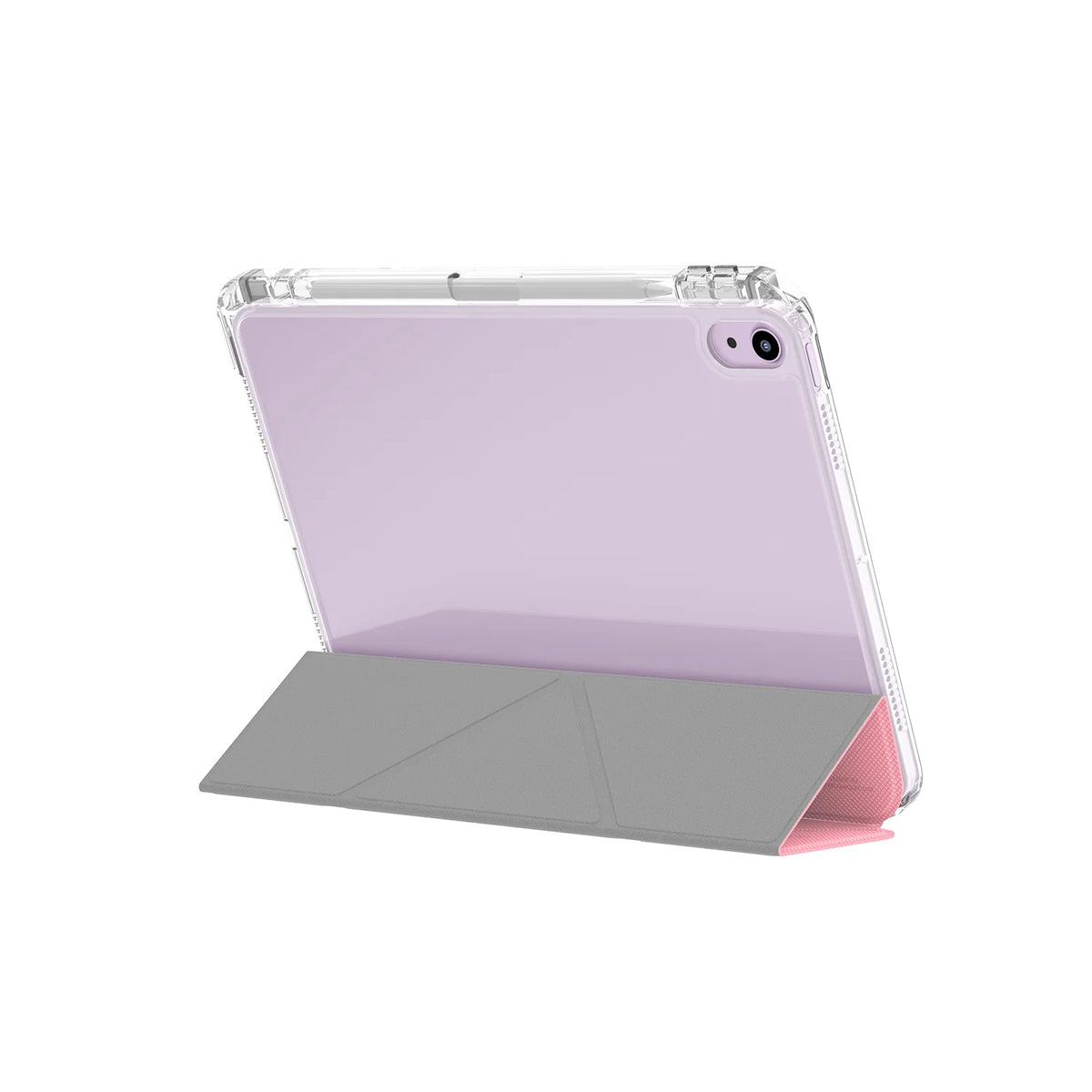 iPad Air 11 2024 Uyumlu Kılıf Skinarma Kalemlikli Arkası Şeffaf Standlı Sticker Paketli Magnetik Zeta Kılıf