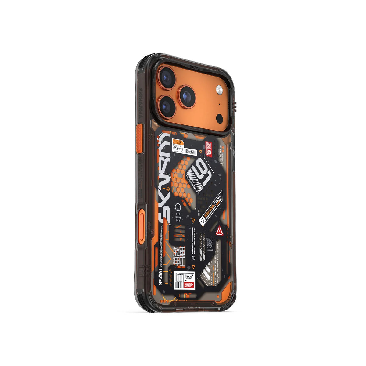 iPhone 17 Pro Uyumlu Kılıf Mag-Şarj Özellikli Desenli Airbag Tasarımlı Skinarma Spectra Kapak