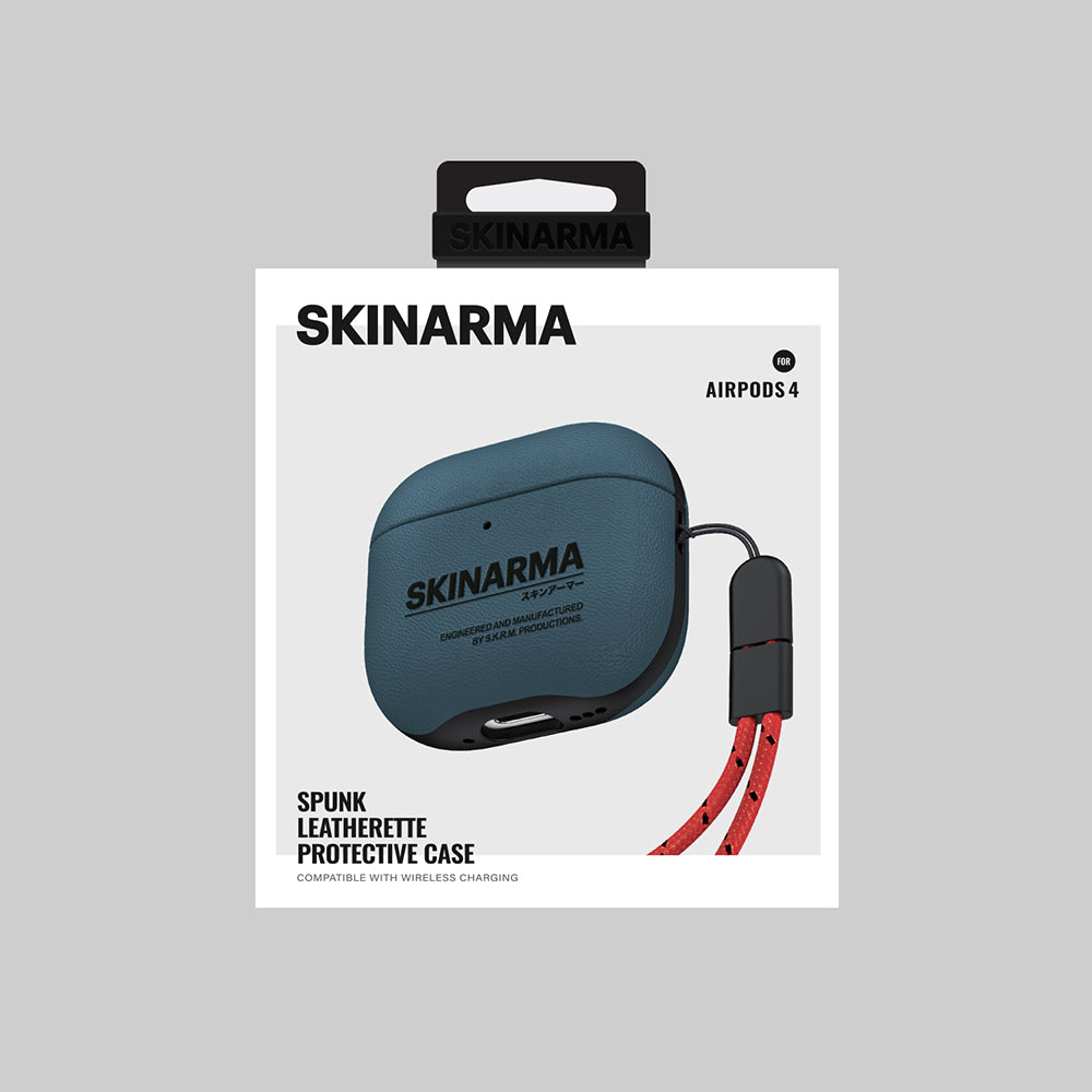 Airpods 4 Uyumlu Kılıf SkinArma PU Deri Tasarım Spunk Kılıf