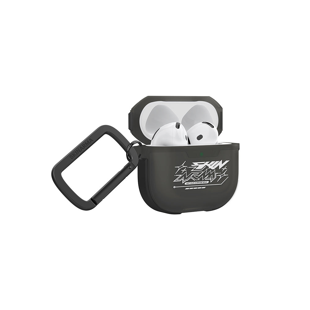 Airpods 4. Nesil Uyumlu Kılıf Skinarma Transparan Mat Tasarım Kinzoku Kılıf