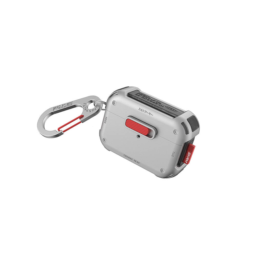 Airpods Pro 2. Nesil Uyumlu Kılıf SkinArma Magnetik Kilitli Airbagli Tasarım Mecha Kılıf