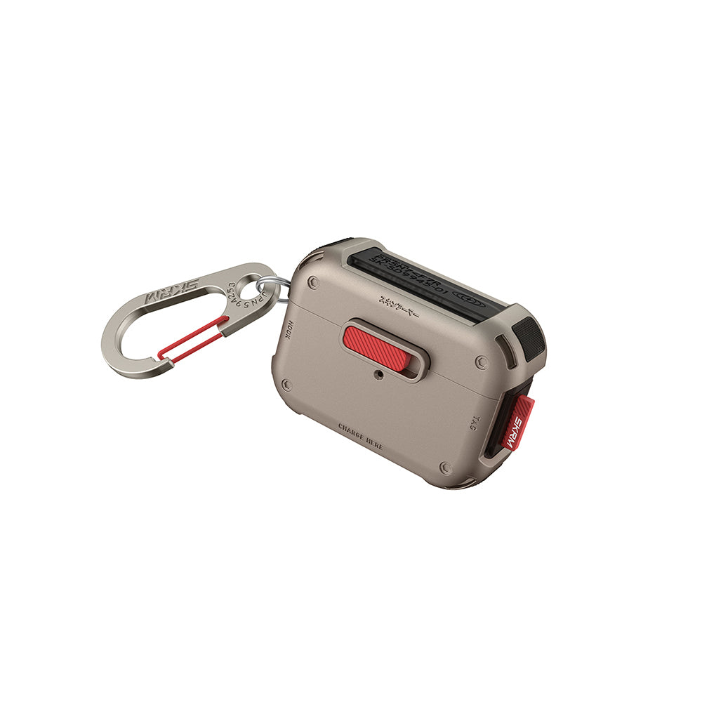 Airpods Pro 2. Nesil Uyumlu Kılıf SkinArma Magnetik Kilitli Airbagli Tasarım Mecha Kılıf