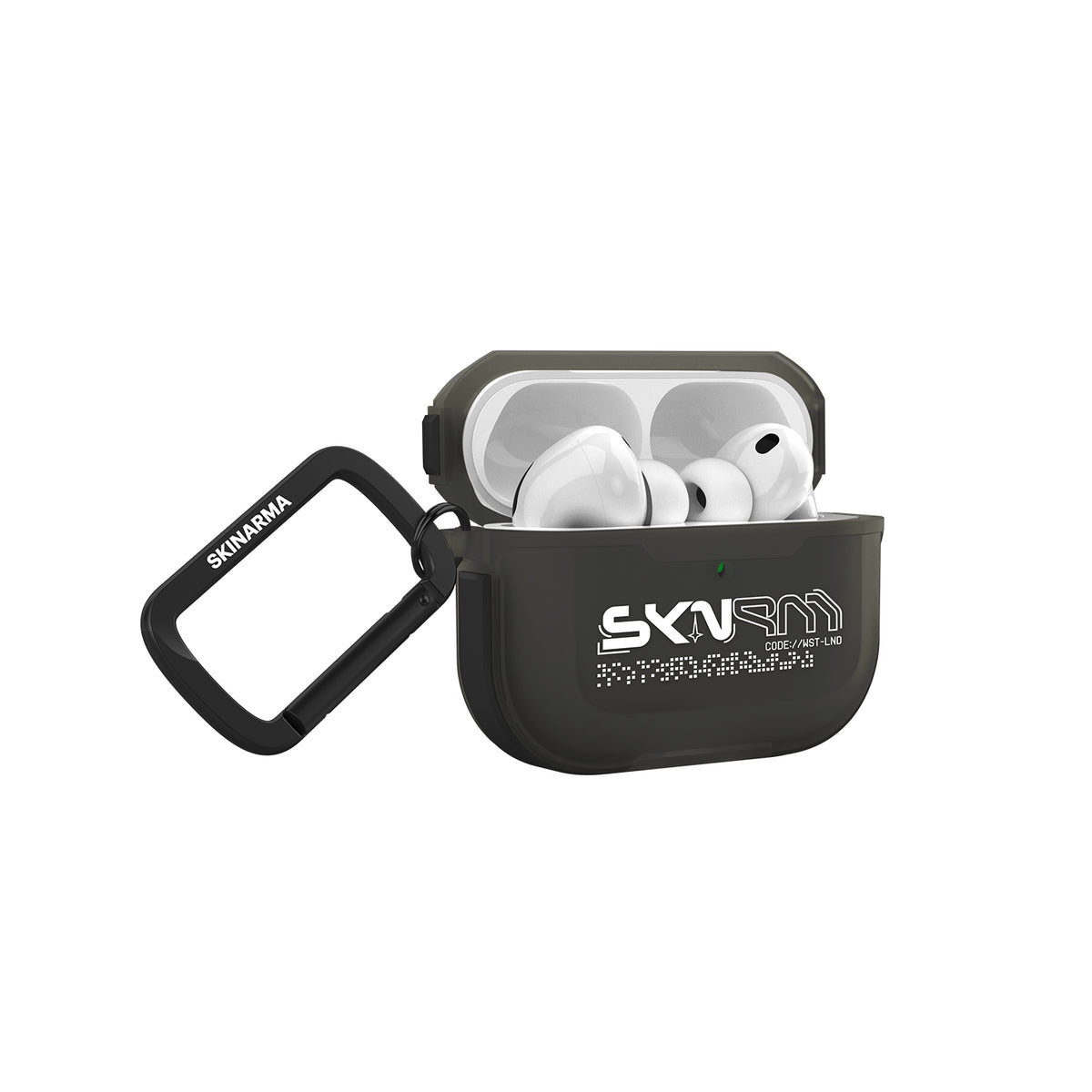 Airpods Pro 3. Nesil Uyumlu Kılıf Skinarma Transparan Mat Tasarım Kinzoku Kılıf