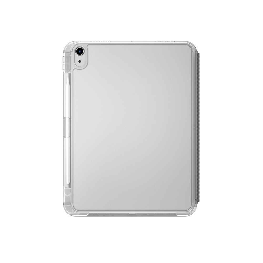 iPad 11.Nesil A16 2025 Uyumlu Kılıf Skinarma Kalemlikli Arkası Şeffaf Standlı Sticker Paketli Magnetik Zeta Kılıf