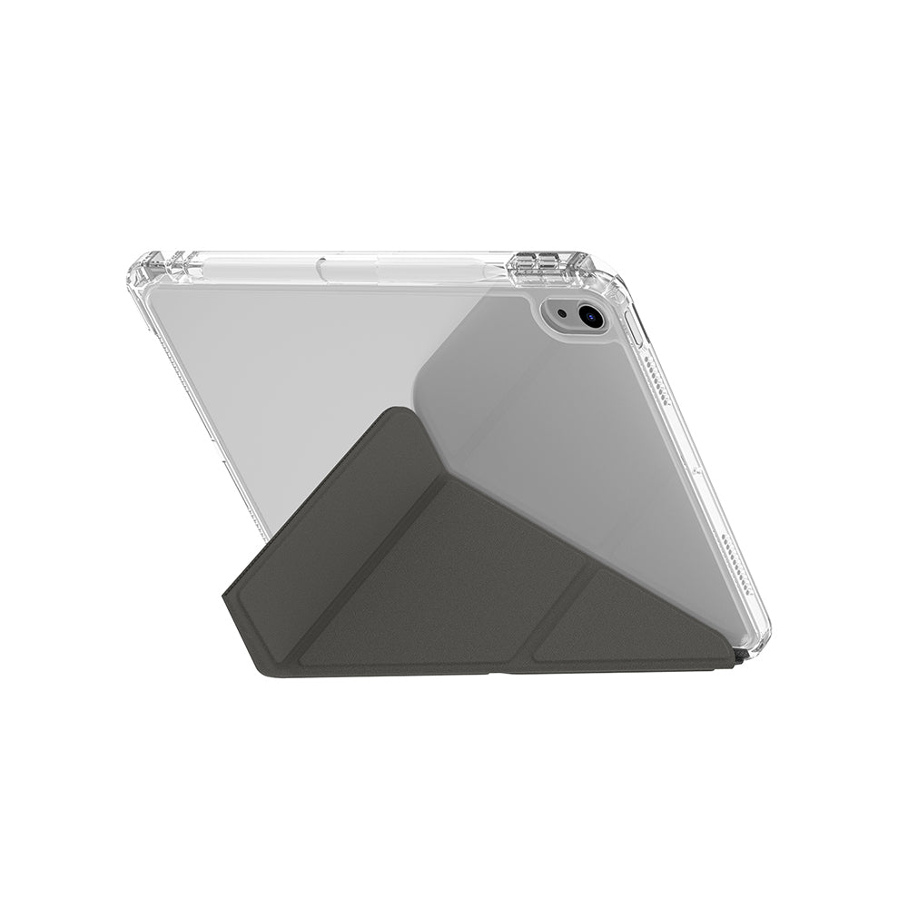 iPad 11.Nesil A16 2025 Uyumlu Kılıf Skinarma Kalemlikli Arkası Şeffaf Standlı Sticker Paketli Magnetik Zeta Kılıf