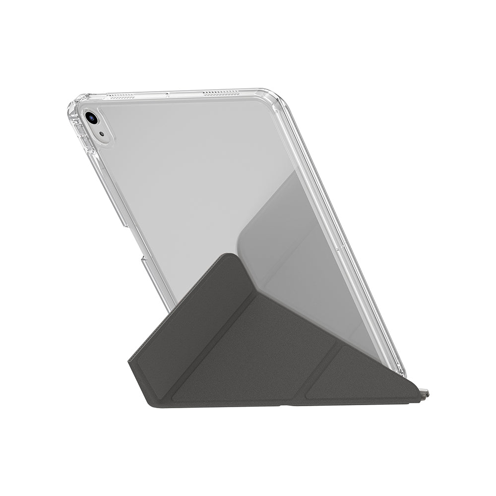 iPad 11.Nesil A16 2025 Uyumlu Kılıf Skinarma Kalemlikli Arkası Şeffaf Standlı Sticker Paketli Magnetik Zeta Kılıf
