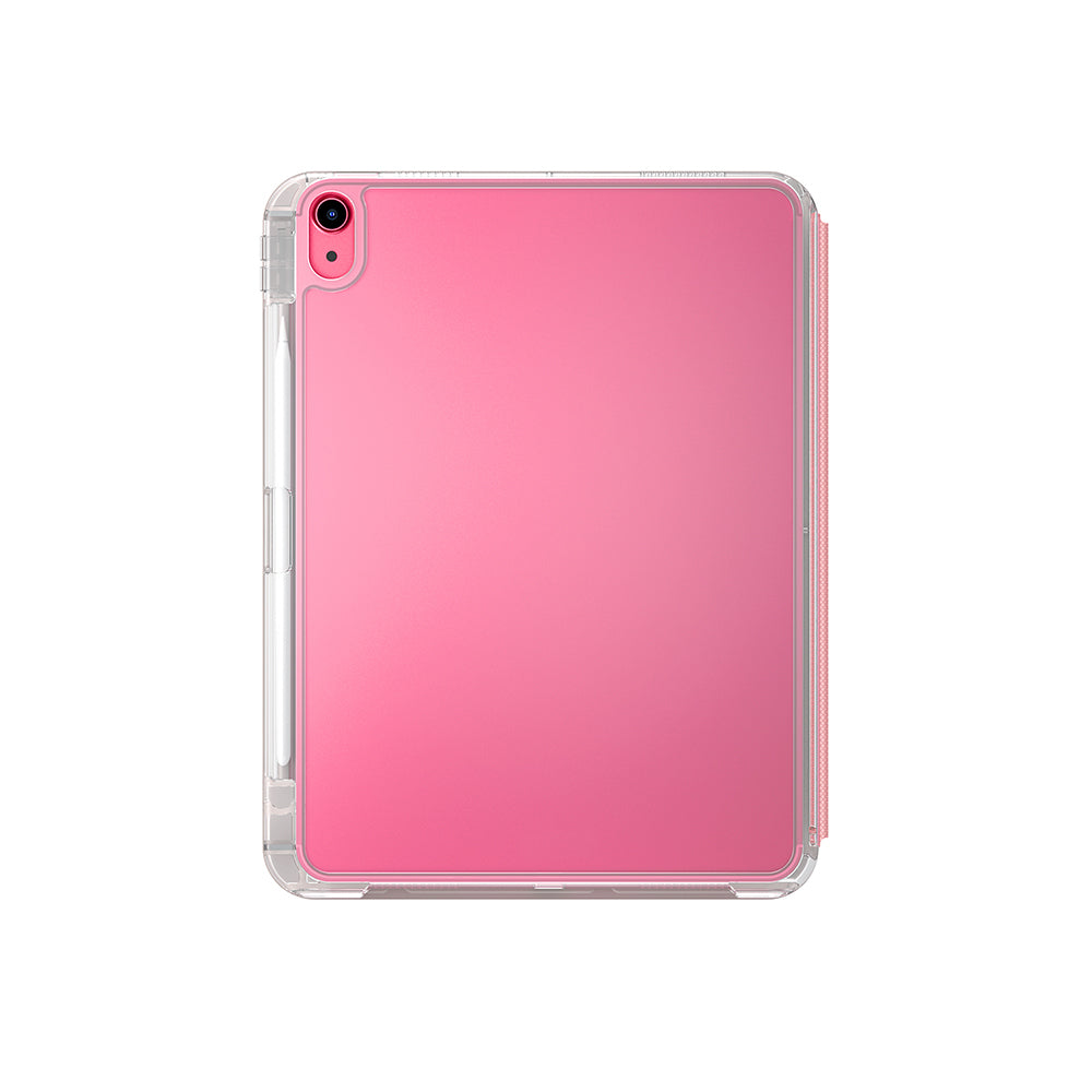 iPad 11.Nesil A16 2025 Uyumlu Kılıf Skinarma Kalemlikli Arkası Şeffaf Standlı Sticker Paketli Magnetik Zeta Kılıf