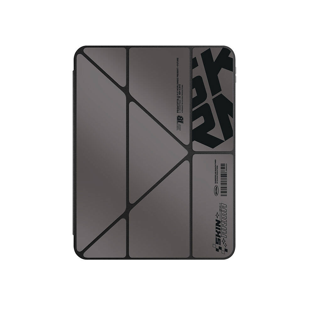 iPad Air 11 2024 Uyumlu Kılıf SkinArma Holografik Tasarımlı Arkası Şeffaf Çıkarılabilir Magnetik Kira Kobai Kılıf