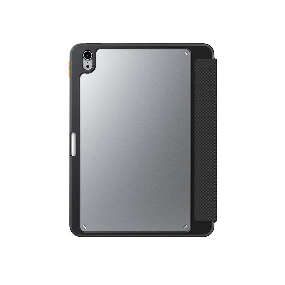 iPad Air 11 2025 M3 Uyumlu Kılıf SkinArma Kabartma Baskı Tasarımlı 360 Tam Koruma Arkası Şeffaf Standlı Gamma Kılıf