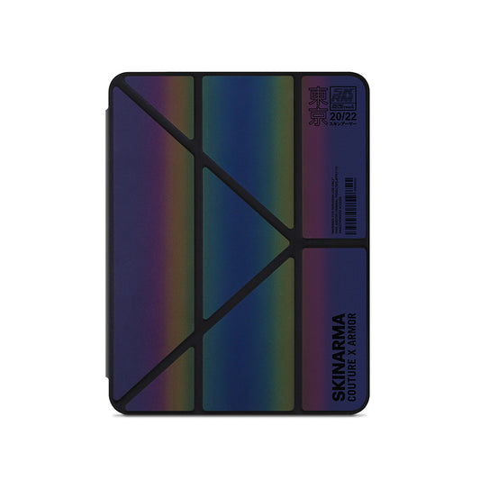 iPad Air 11 2025 M3 Uyumlu Kılıf SkinArma Holografik Tasarımlı Arkası Şeffaf Çıkarılabilir Magnetik Kira Kobai Kılıf