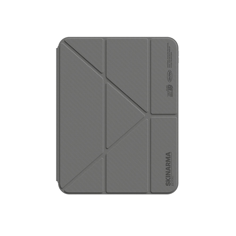 iPad Pro 11 2025 M5 Uyumlu Kılıf Skinarma Kalemlikli Arkası Şeffaf Standlı Sticker Paketli Magnetik Zeta Kılıf
