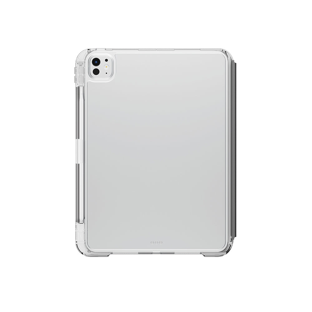 iPad Pro 11 2025 M5 Uyumlu Kılıf Skinarma Kalemlikli Arkası Şeffaf Standlı Sticker Paketli Magnetik Zeta Kılıf
