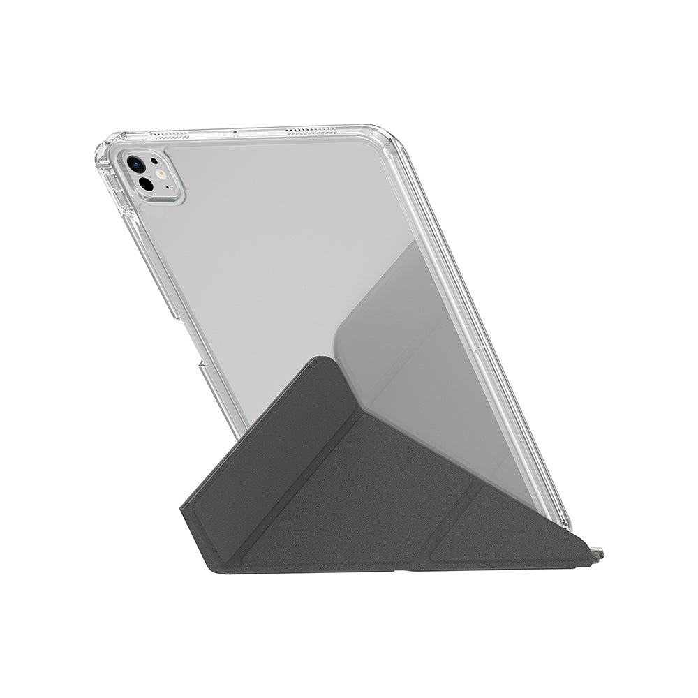 iPad Pro 11 2025 M5 Uyumlu Kılıf Skinarma Kalemlikli Arkası Şeffaf Standlı Sticker Paketli Magnetik Zeta Kılıf
