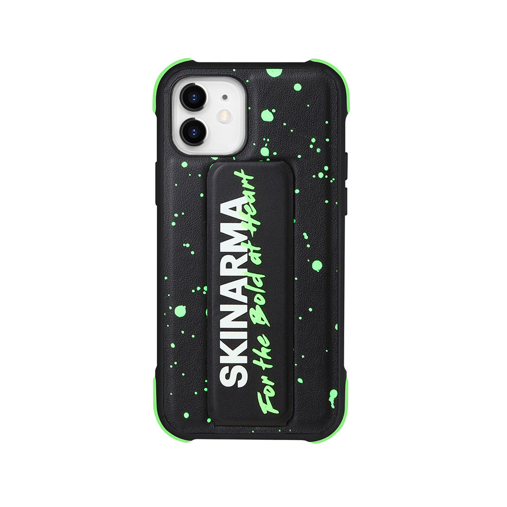 iPhone 12 Compatible Case SkinArma Stand Leather Look Funsha Cover