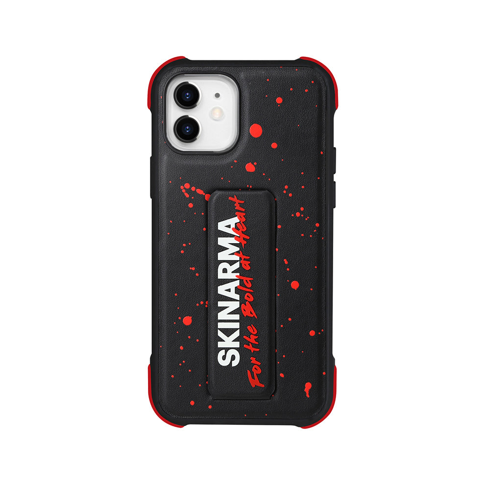 iPhone 12 Compatible Case SkinArma Stand Leather Look Funsha Cover