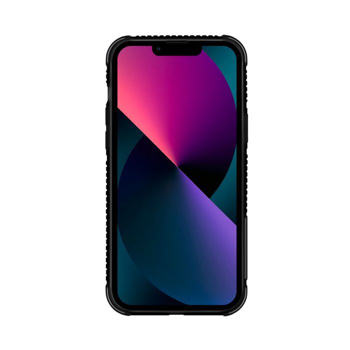 iPhone 13 Uyumlu Kılıf Skinarma Holografik Tasarımlı Standlı Deri Görünümlü Kira Kodo Kapak