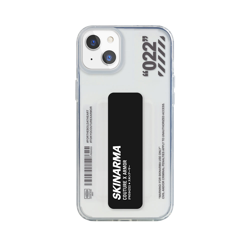 iPhone 13 Uyumlu Kılıf Skinarma Şeffaf Desenli Kaze Kapak