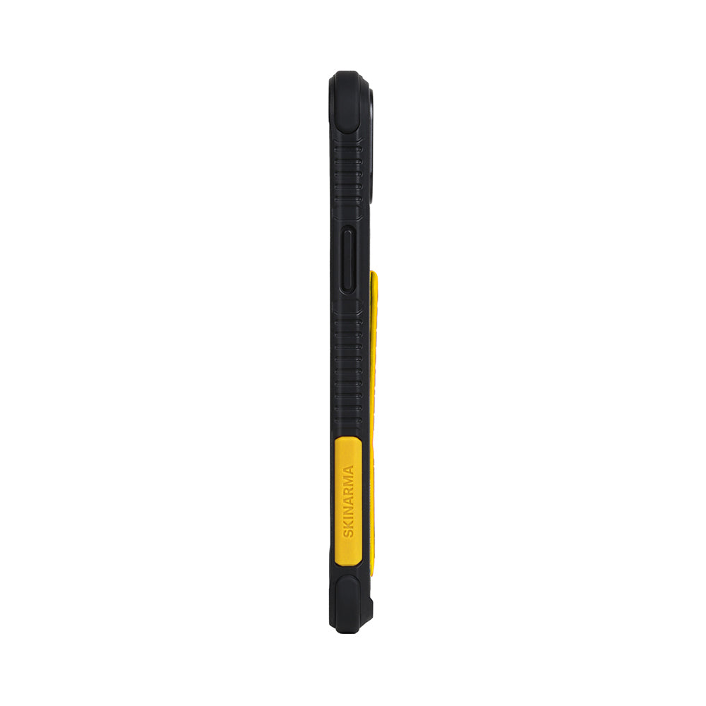 iPhone 13 Uyumlu Kılıf Skinarma Standlı Deri Görünümlü Shingoki Kapak