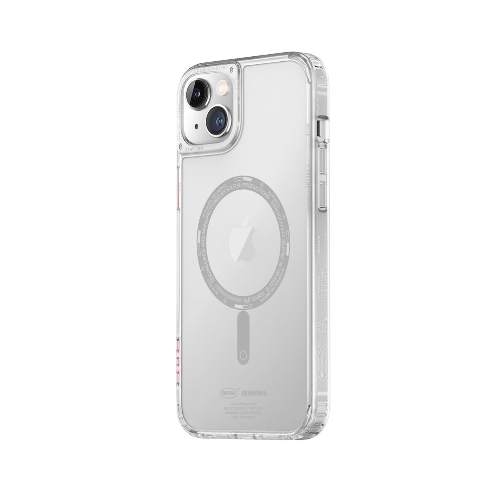 iPhone 14 Plus Uyumlu Kılıf SkinArma Şeffaf Airbag Tasarımlı Mag-Şarj Özellikli Saido Kapak