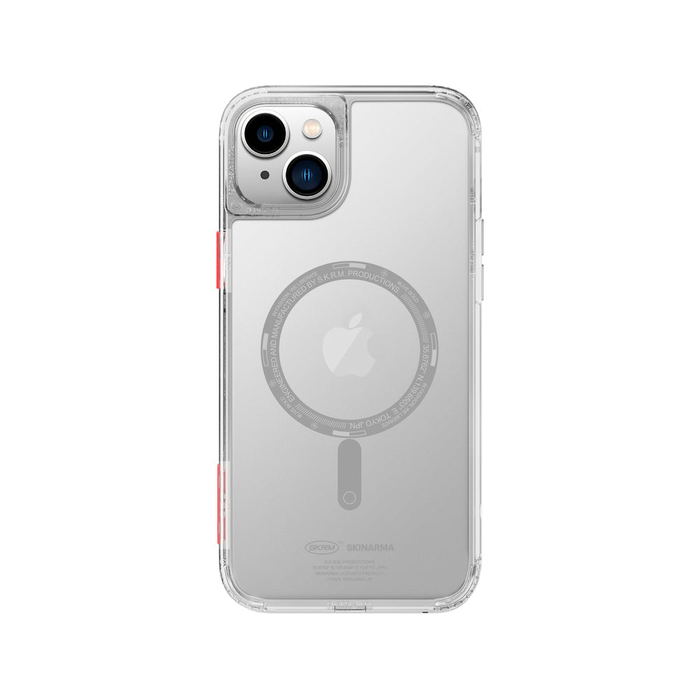 iPhone 14 Plus Uyumlu Kılıf SkinArma Şeffaf Airbag Tasarımlı Mag-Şarj Özellikli Saido Kapak