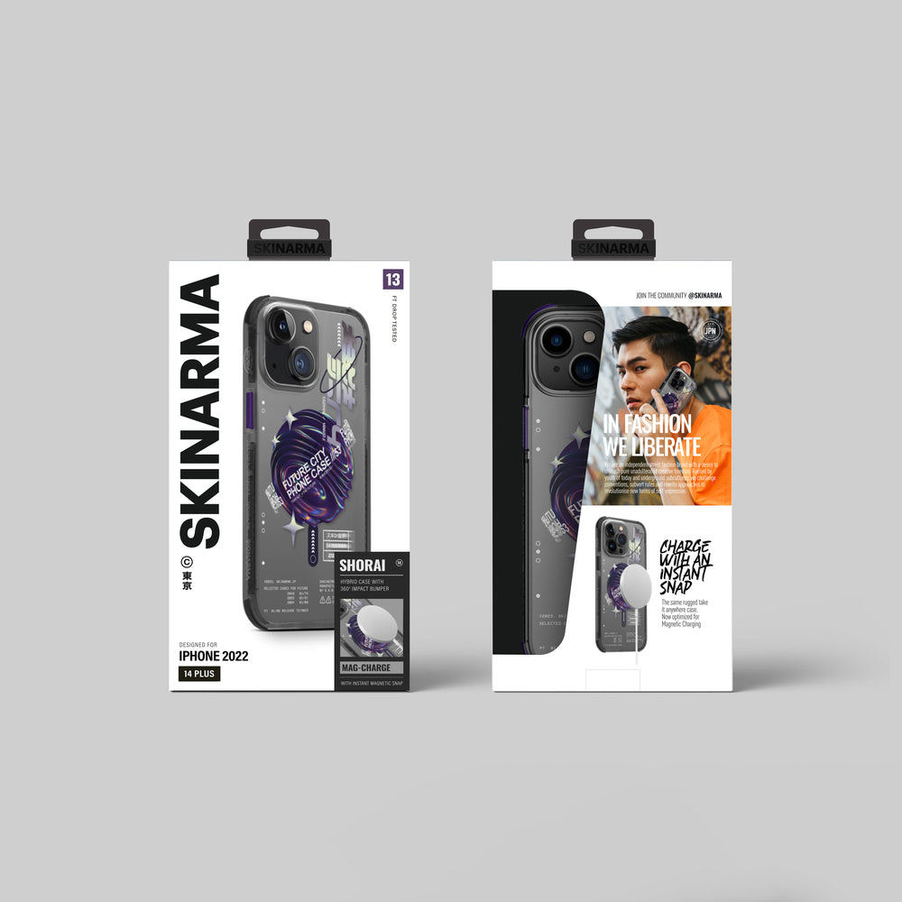 iPhone 14 Uyumlu Kılıf SkinArma Şeffaf Airbag Tasarımlı Magsafe Şarj Özellikli Shorai Kapak
