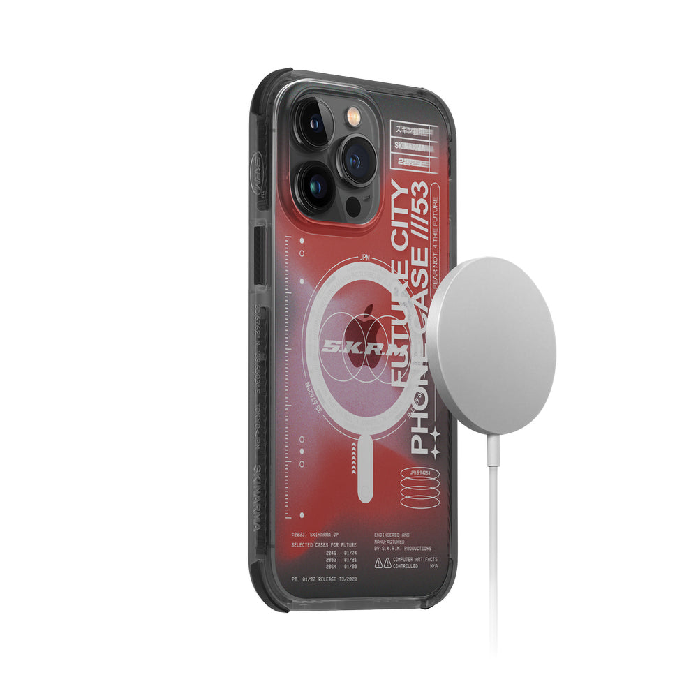 iPhone 14 Pro Max Uyumlu Kılıf SkinArma Şeffaf Airbag Tasarımlı Mag-Şarj Özellikli Shorai Kapak