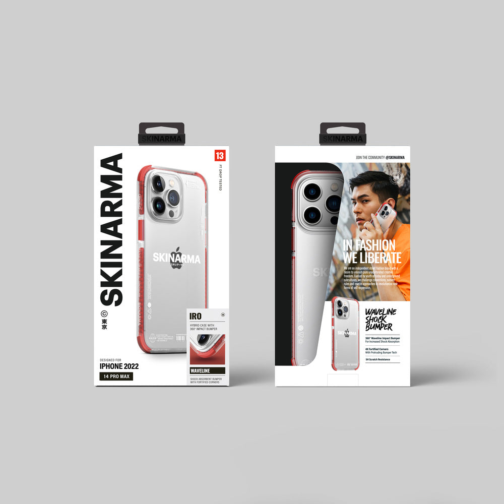 iPhone 14 Pro Uyumlu Kılıf SkinArma Şeffaf Airbag Tasarımlı Iro Kapak