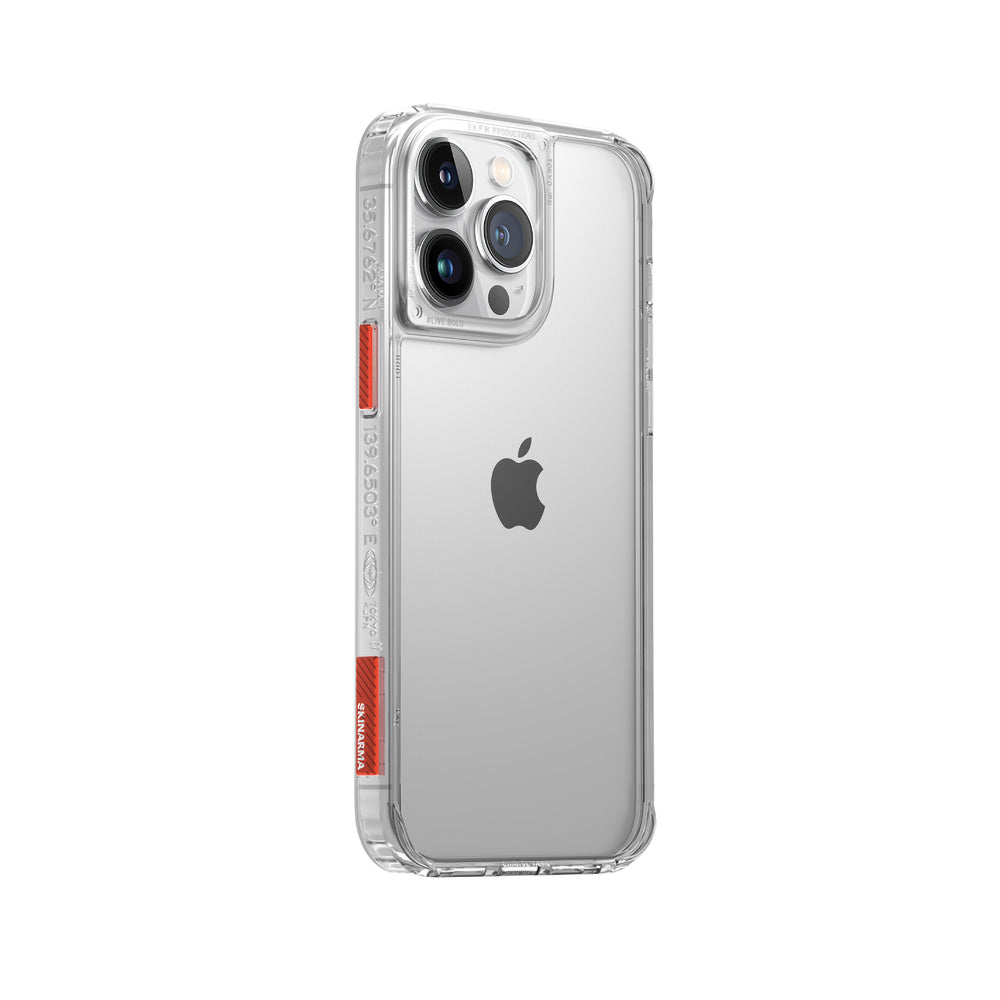 iPhone 14 Pro Uyumlu Kılıf SkinArma Şeffaf Airbag Tasarımlı Saido Kapak