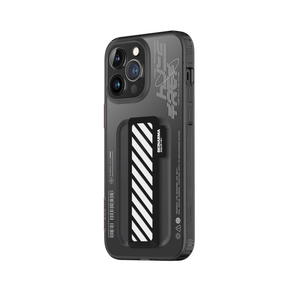 iPhone 14 Pro Max Uyumlu Kılıf SkinArma Şeffaf Desenli Kaze Kapak