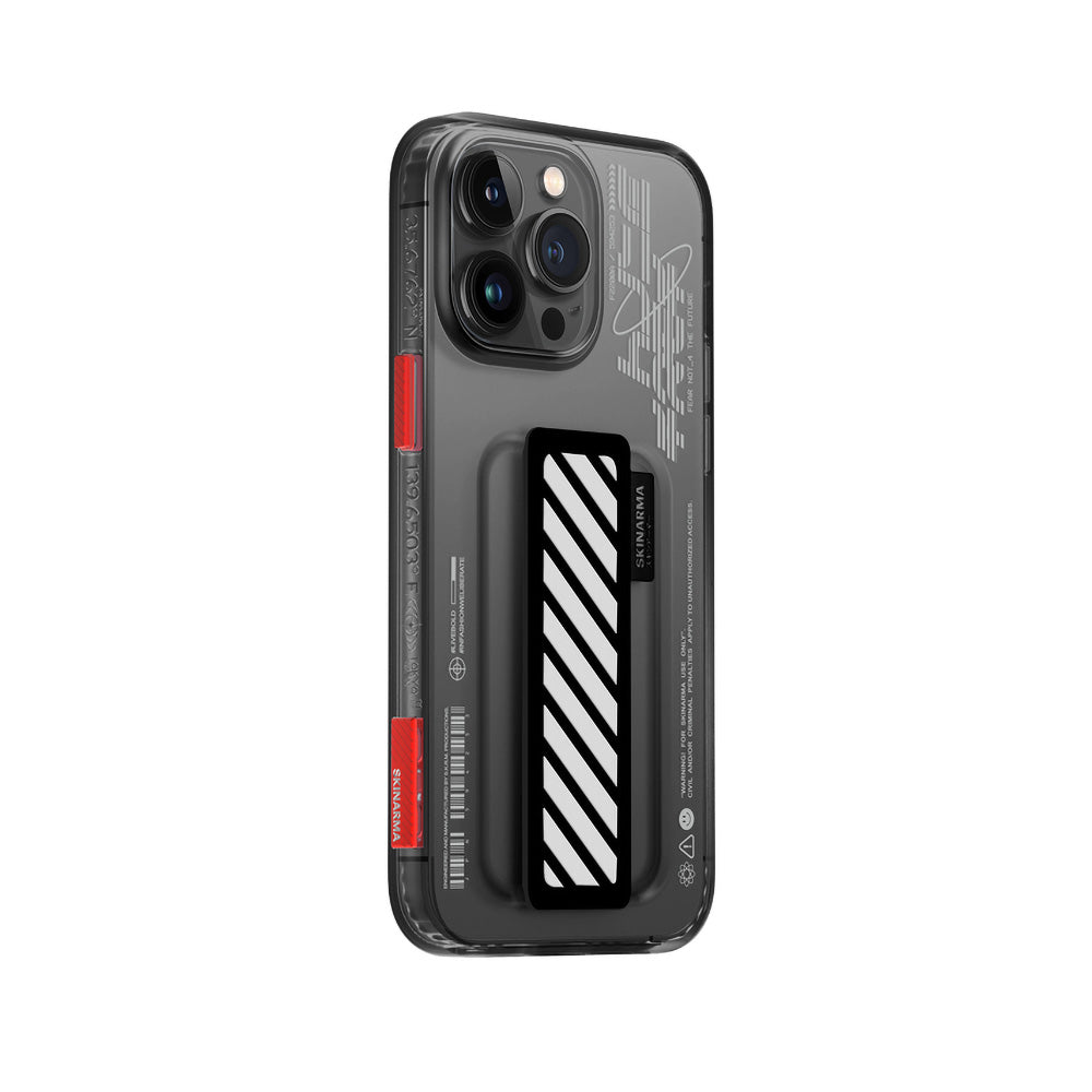 iPhone 14 Pro Max Uyumlu Kılıf SkinArma Şeffaf Desenli Kaze Kapak