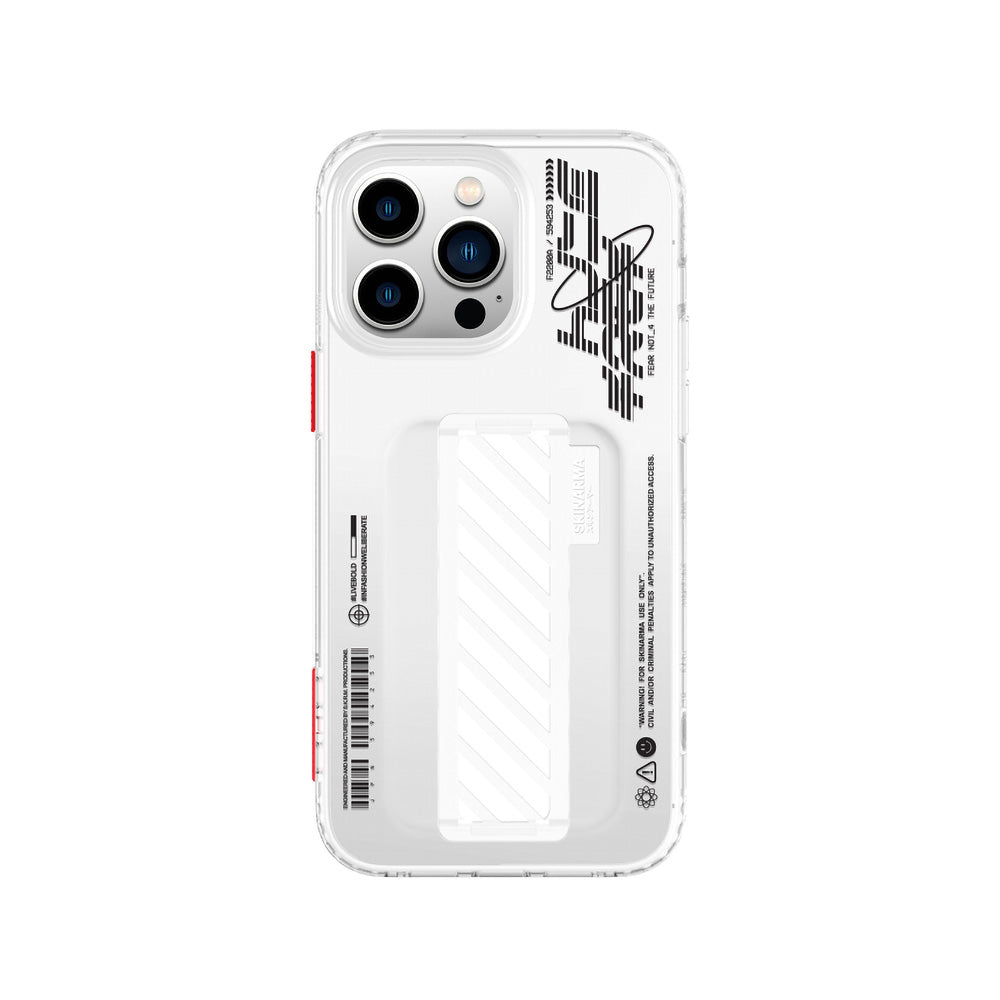 iPhone 14 Pro Max Uyumlu Kılıf SkinArma Şeffaf Desenli Kaze Kapak