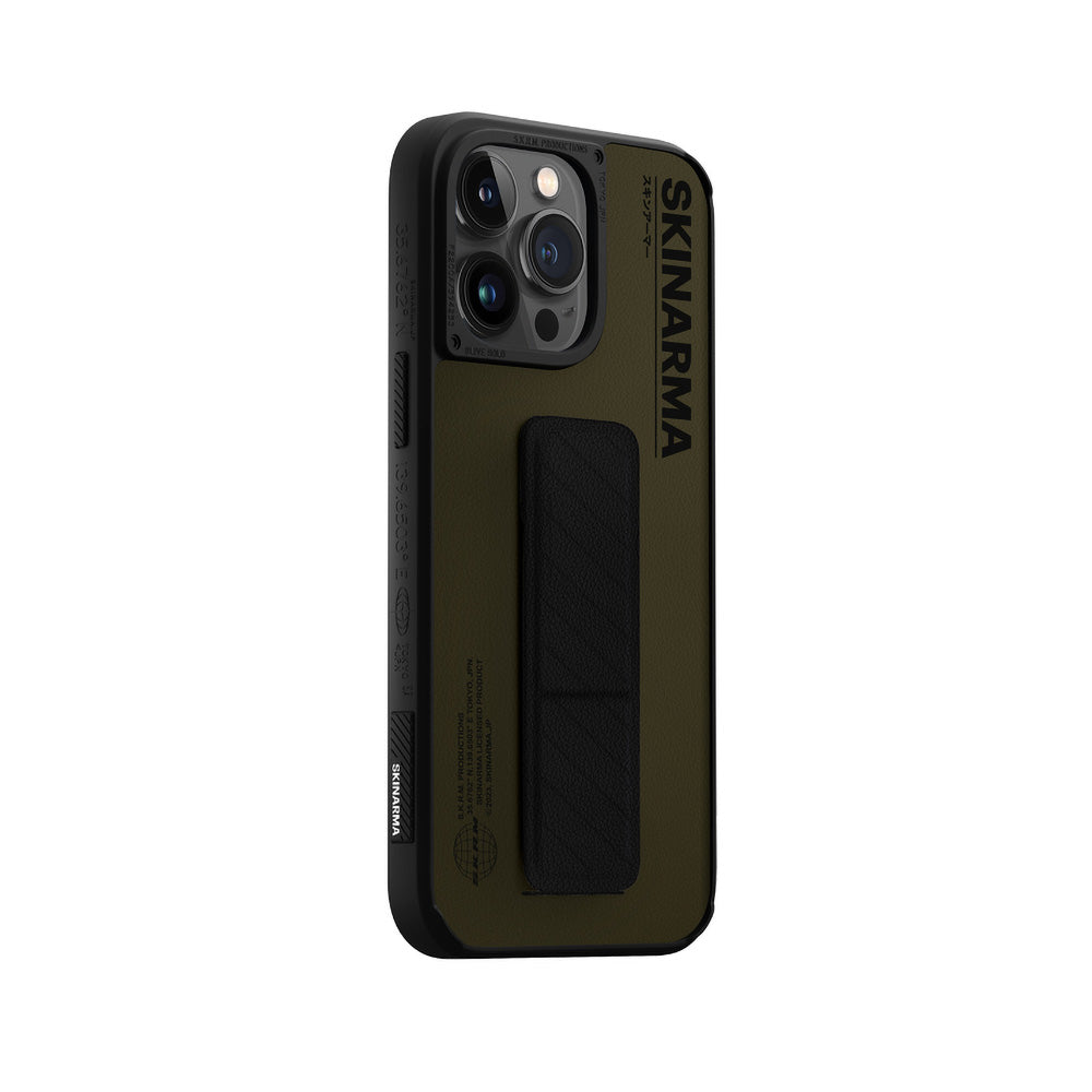 iPhone 14 Pro Max Compatible Case SkinArma Stand Leather Look Gyo Cover
