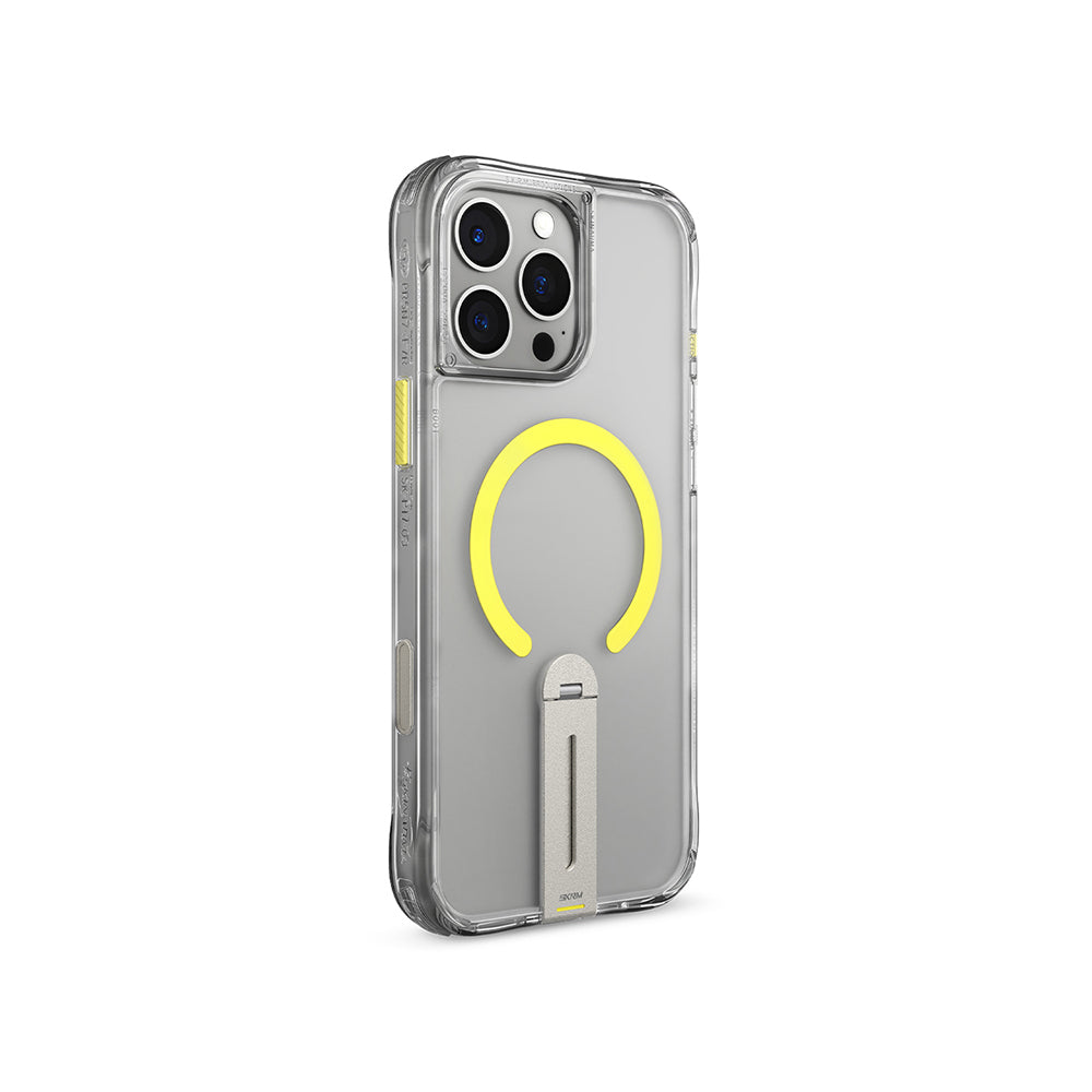 iPhone 16 Pro Uyumlu Kılıf Magsafe Şarj Özellikli 360 Derece Dönebilen Standlı Skinarma Helix Kapak