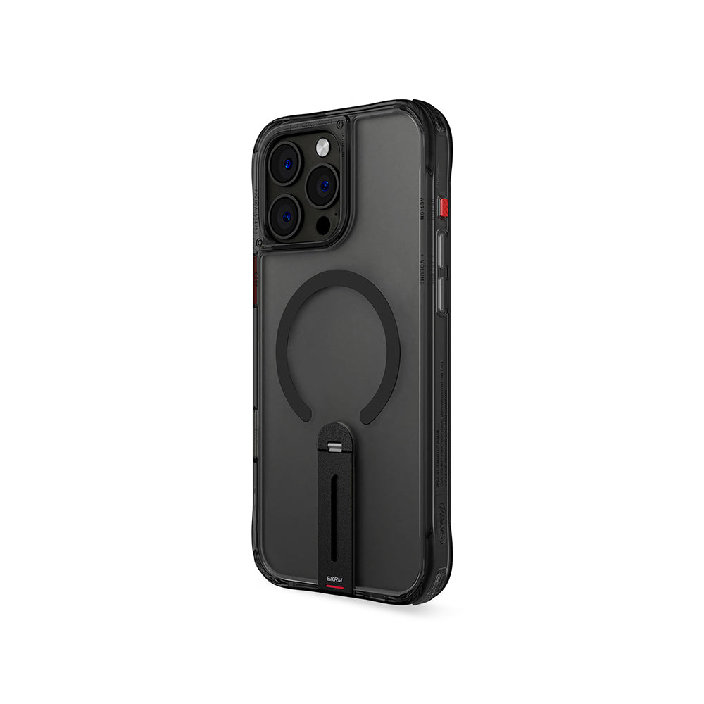 iPhone 16 Pro Uyumlu Kılıf Magsafe Şarj Özellikli 360 Derece Dönebilen Standlı Skinarma Helix Kapak