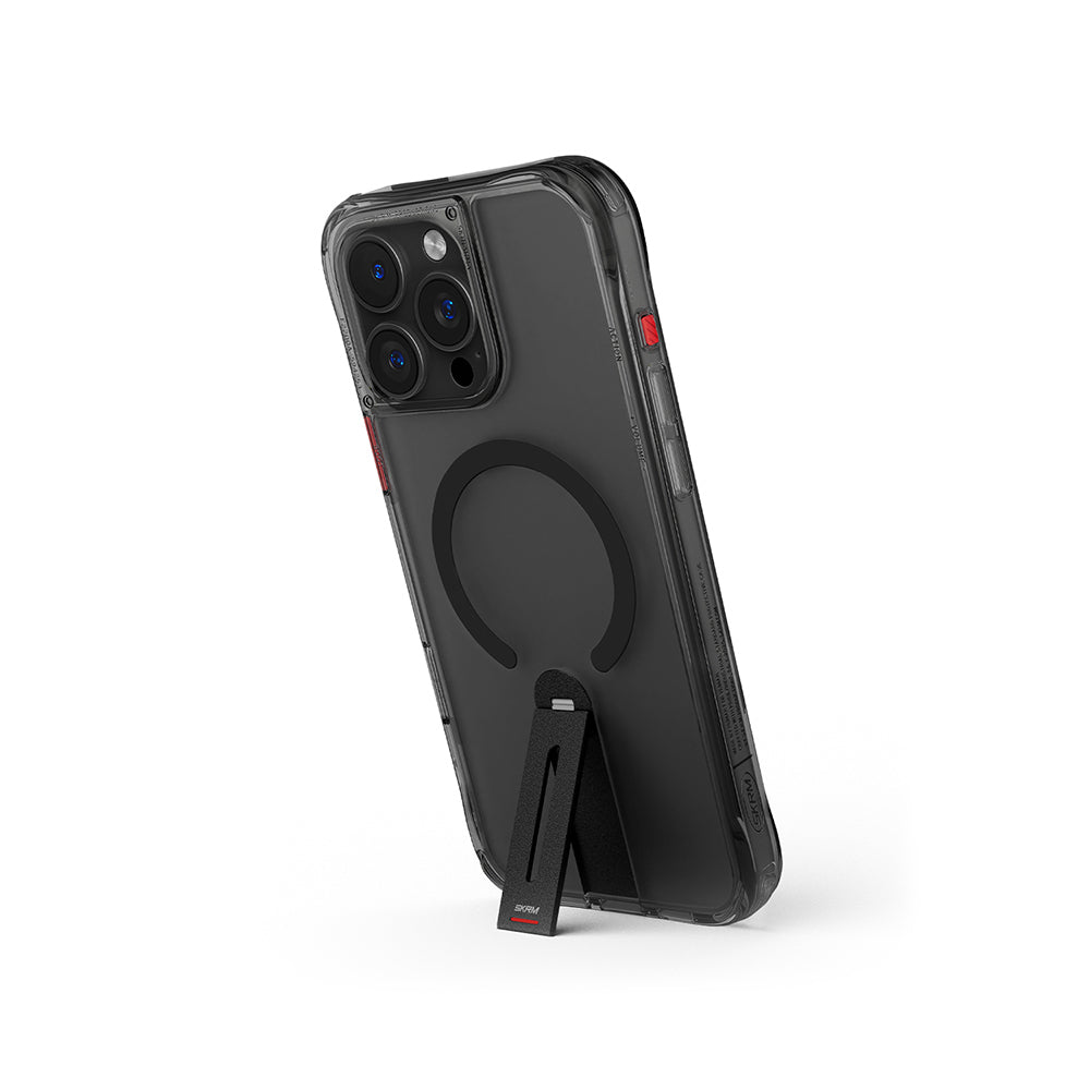iPhone 16 Pro Uyumlu Kılıf Magsafe Şarj Özellikli 360 Derece Dönebilen Standlı Skinarma Helix Kapak