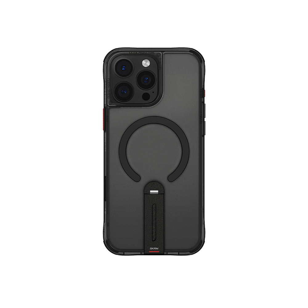 iPhone 16 Pro Uyumlu Kılıf Magsafe Şarj Özellikli 360 Derece Dönebilen Standlı Skinarma Helix Kapak