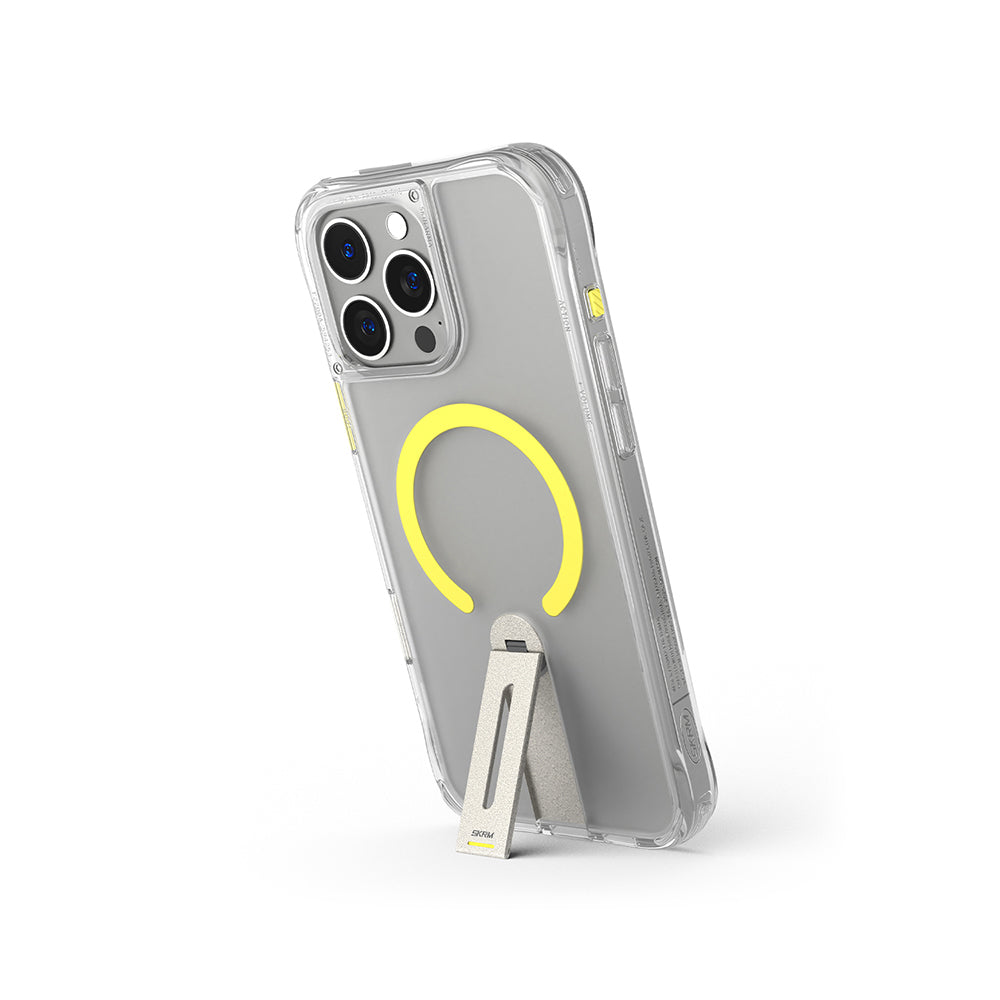 iPhone 16 Pro Uyumlu Kılıf Magsafe Şarj Özellikli 360 Derece Dönebilen Standlı Skinarma Helix Kapak