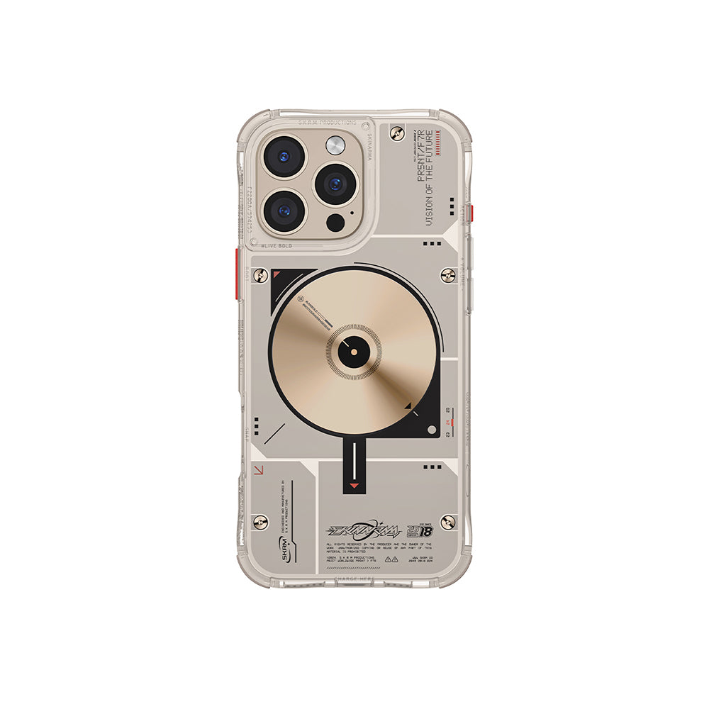 iPhone 16 Pro Compatible Case Magsafe Charging Feature Disk Pattern Airbag Design Skinarma Nova Cover