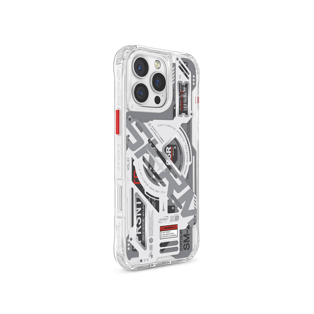 iPhone 16 Pro Uyumlu Kılıf Magsafe Şarj Özellikli Katmanlı Makine Temalı SkinArma Ekho Kapak