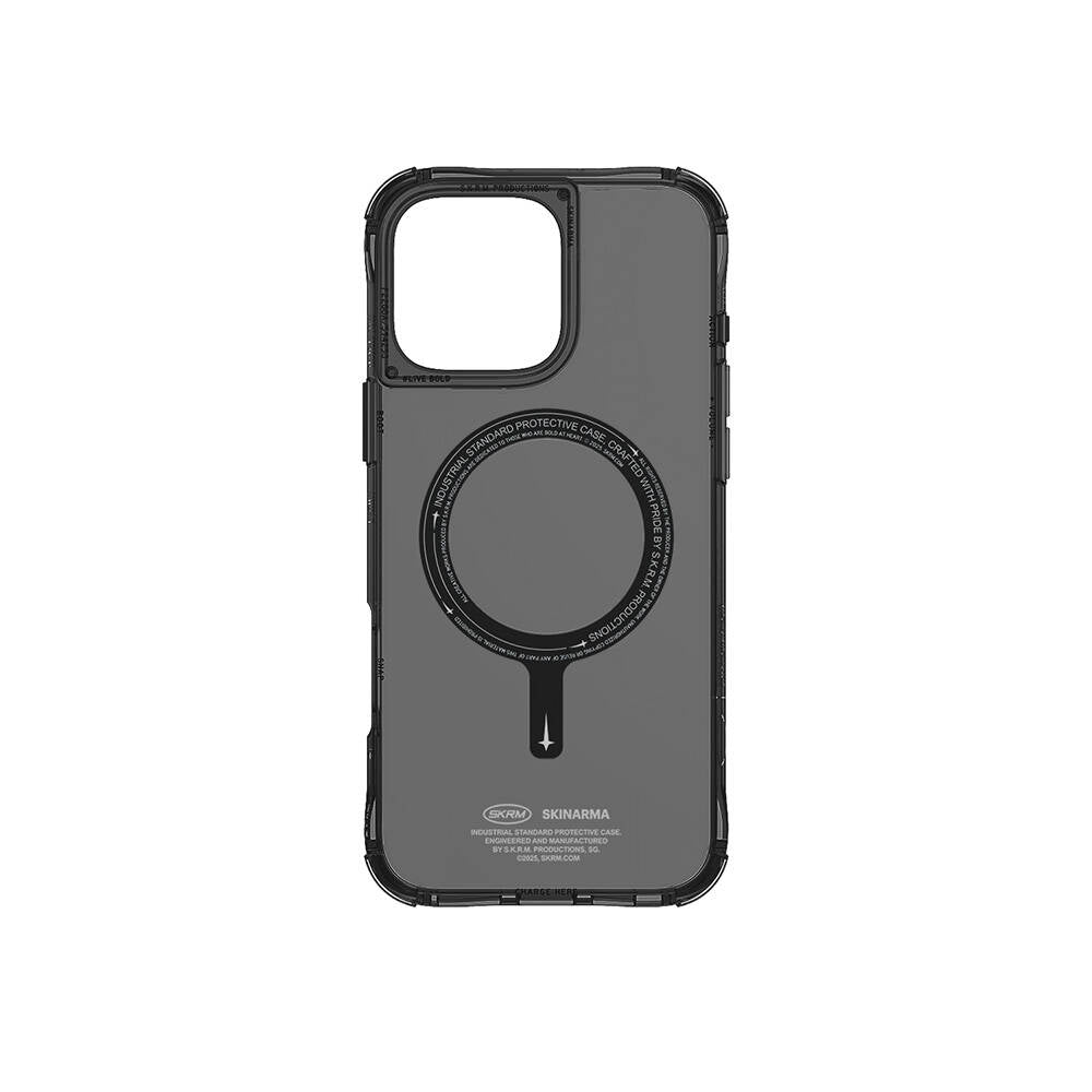 iPhone 16 Pro Uyumlu Kılıf Magsafe Şarj Özellikli Şeffaf Airbag Tasarımlı Skinarma Saido Kapak