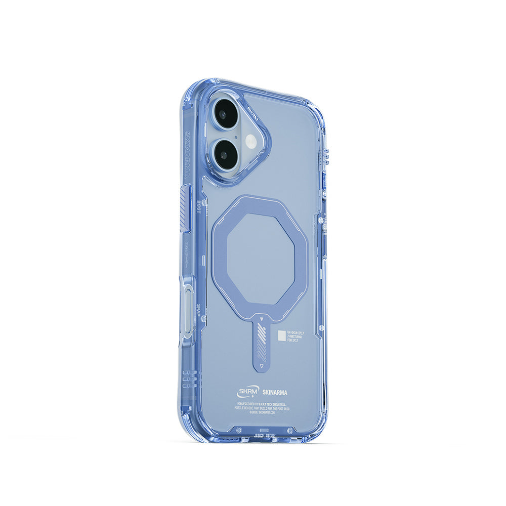 iPhone 17 Uyumlu Kılıf Mag-Şarj Özellikli Şeffaf Airbag Tasarımlı Skinarma Saido Kapak
