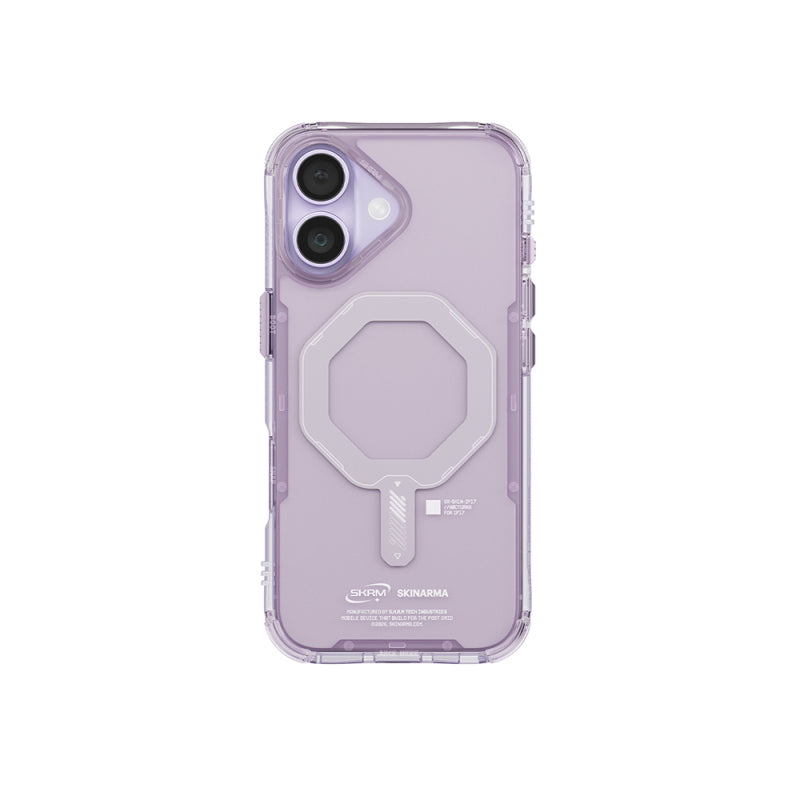iPhone 17 Uyumlu Kılıf Mag-Şarj Özellikli Şeffaf Airbag Tasarımlı Skinarma Saido Kapak