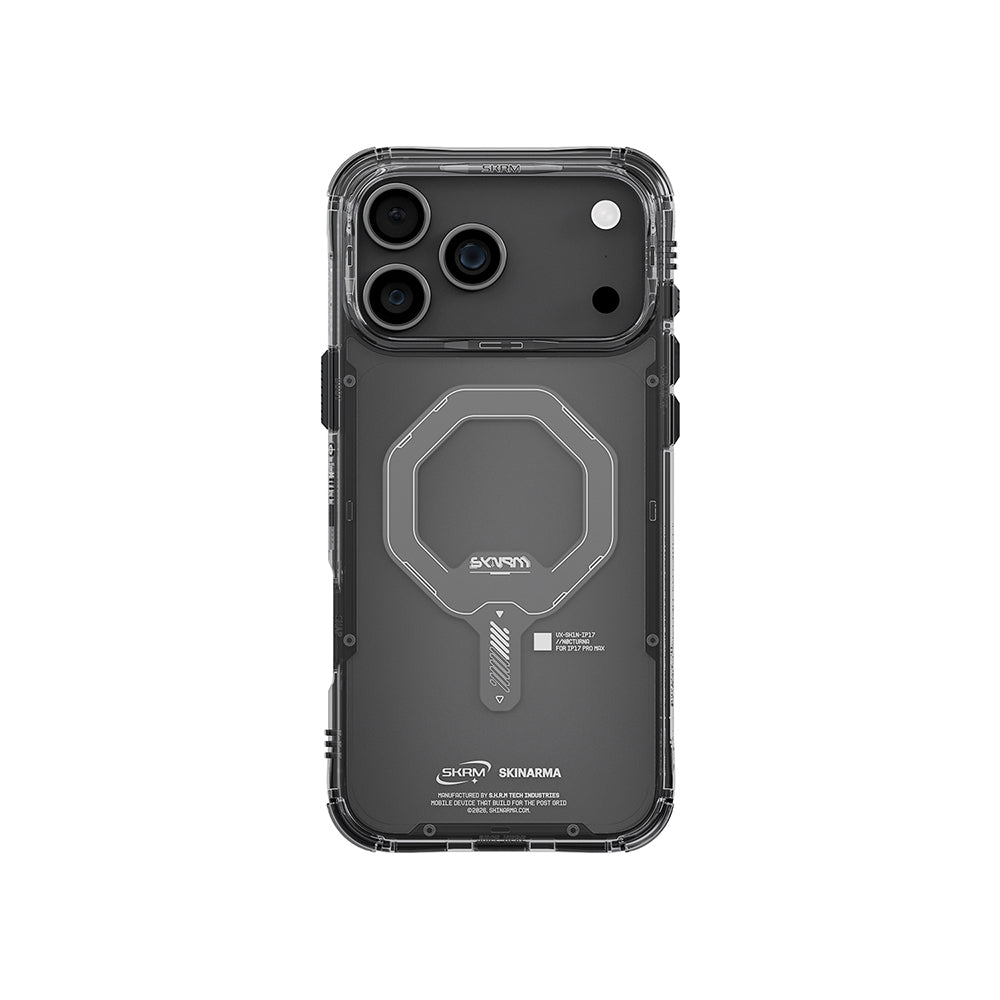 iPhone 17 Pro Uyumlu Kılıf Mag-Şarj Özellikli Şeffaf Airbag Tasarımlı Skinarma Saido Kapak