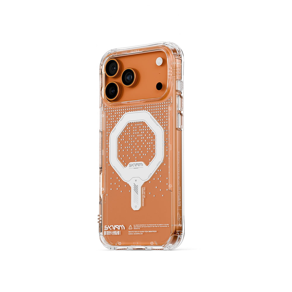 iPhone 17 Pro Uyumlu Kılıf Skinarma Mag-Şarj Özellikli IML Baskılı Holografik MYST Kapak
