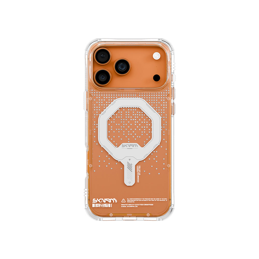 iPhone 17 Pro Uyumlu Kılıf Skinarma Mag-Şarj Özellikli IML Baskılı Holografik MYST Kapak